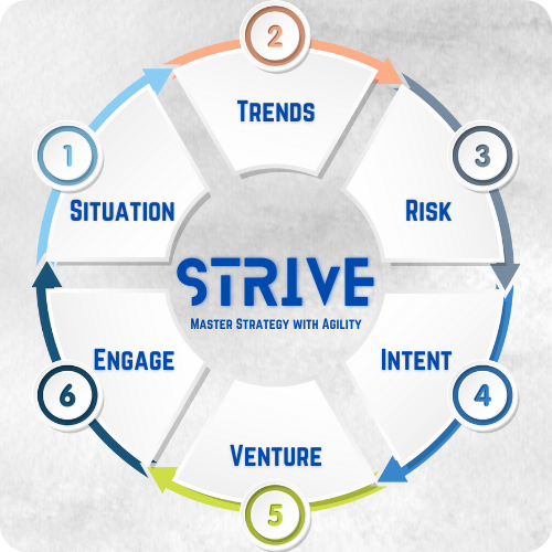 STRIVE as a Cycle (rounded textured)